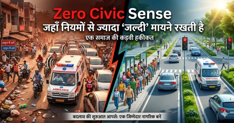 Zero civic sense
