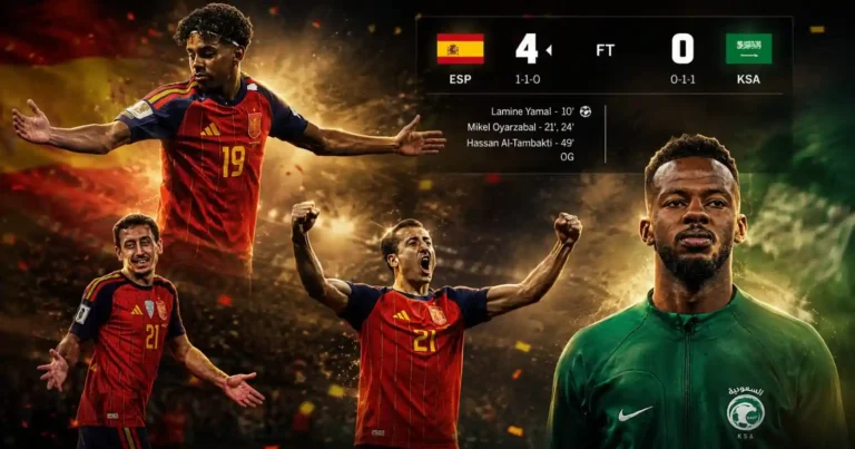 Spain vs Saudi Arabia