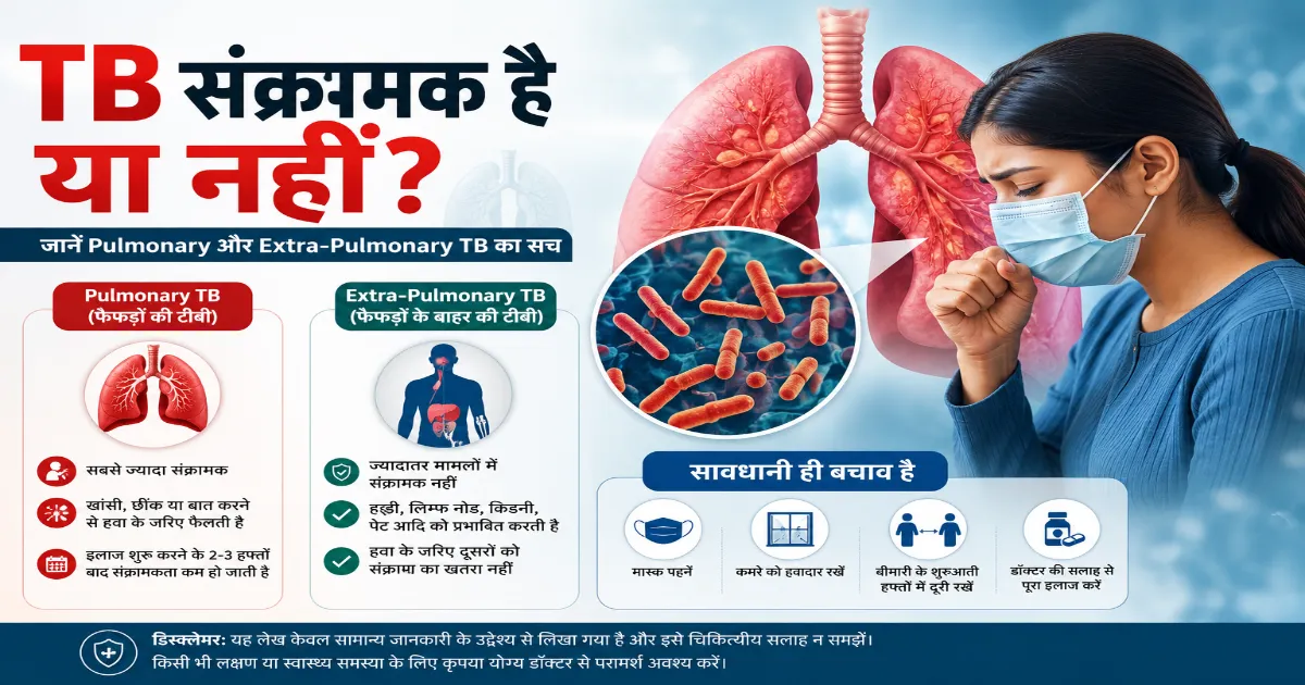 TB संक्रामक है या नहीं? जानें Pulmonary और Extra-Pulmonary TB का सच