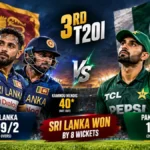 पाकिस्तान बनाम श्रीलंका तीसरा T20I 2026: श्रीलंका 8 विकेट से जीता